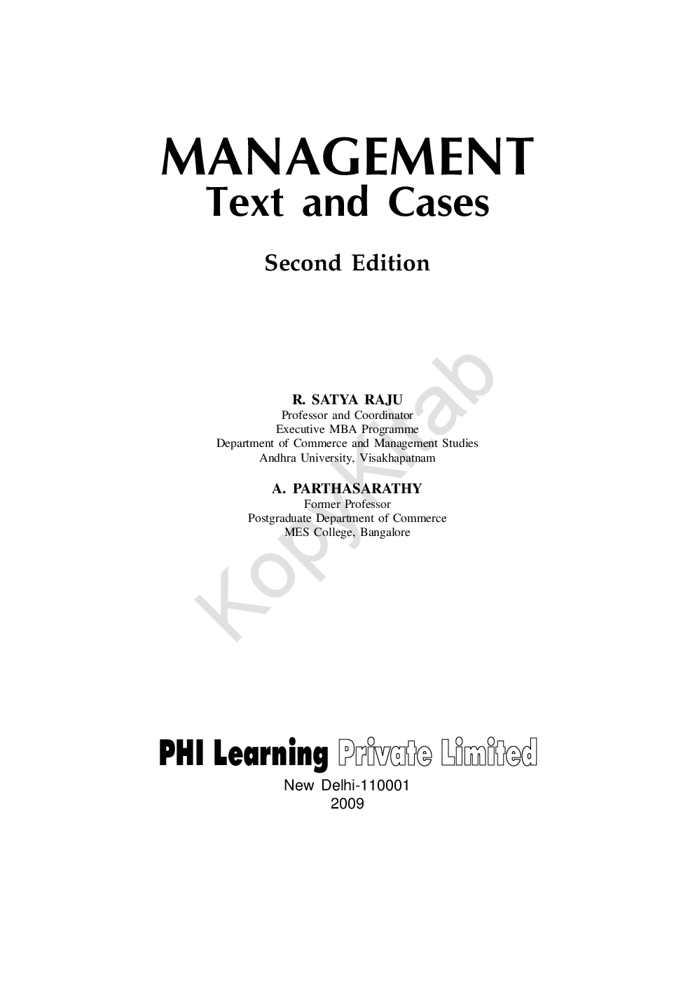 Management: Text And Cases - Page 2