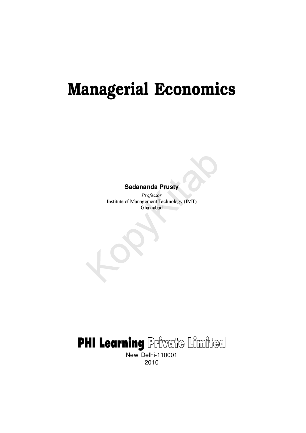 Managerial Economics - Page 2