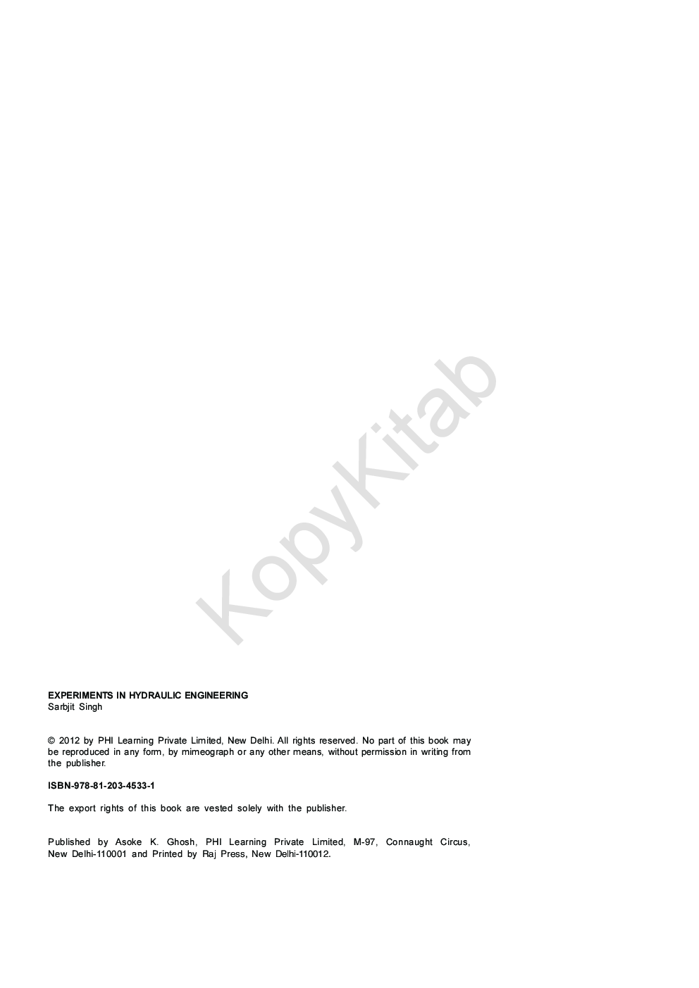 Experiments In Hydraulic Engineering - Page 4