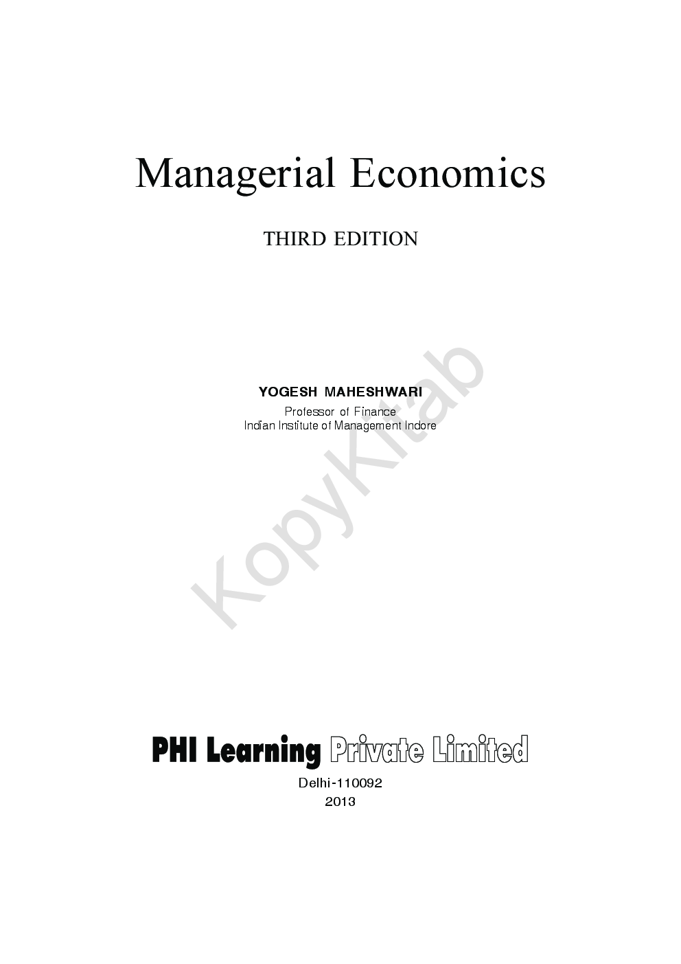 Managerial Economics - Page 2