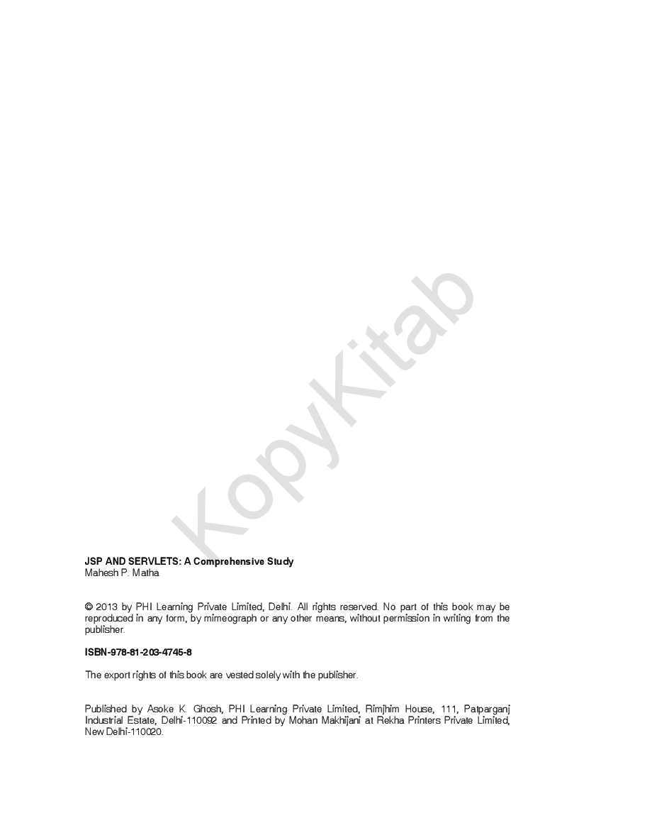 JSP And Servlets: A Comprehensive Study - Page 3