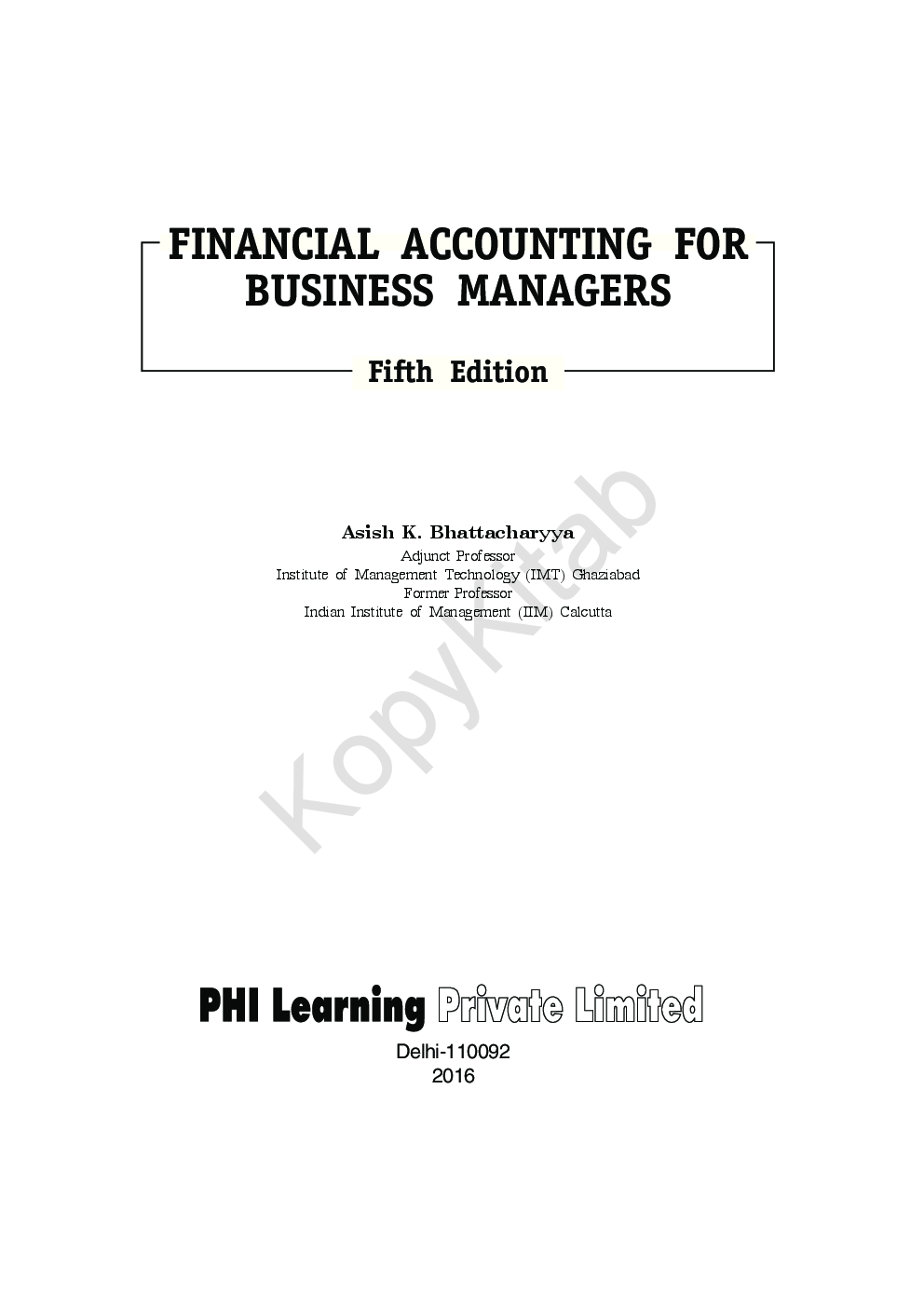 Financial Accounting For Business Managers - Page 4