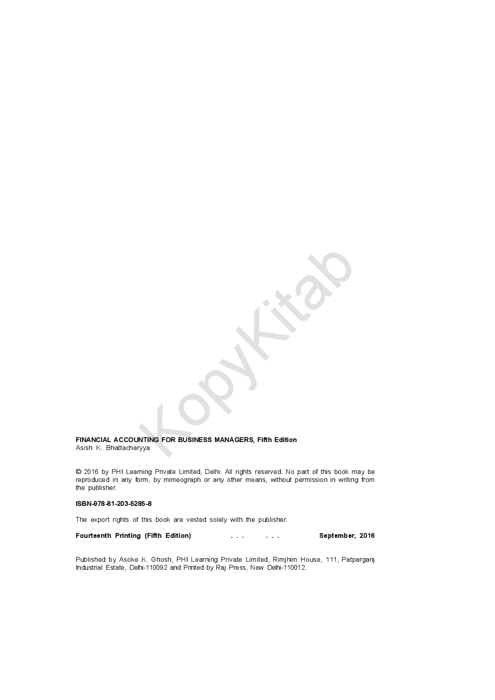 Financial Accounting For Business Managers - Page 5