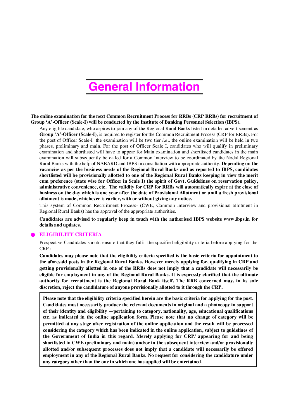 Regional Rural Banks Officer (Scale-I) Preliminary Exam. - Page 5