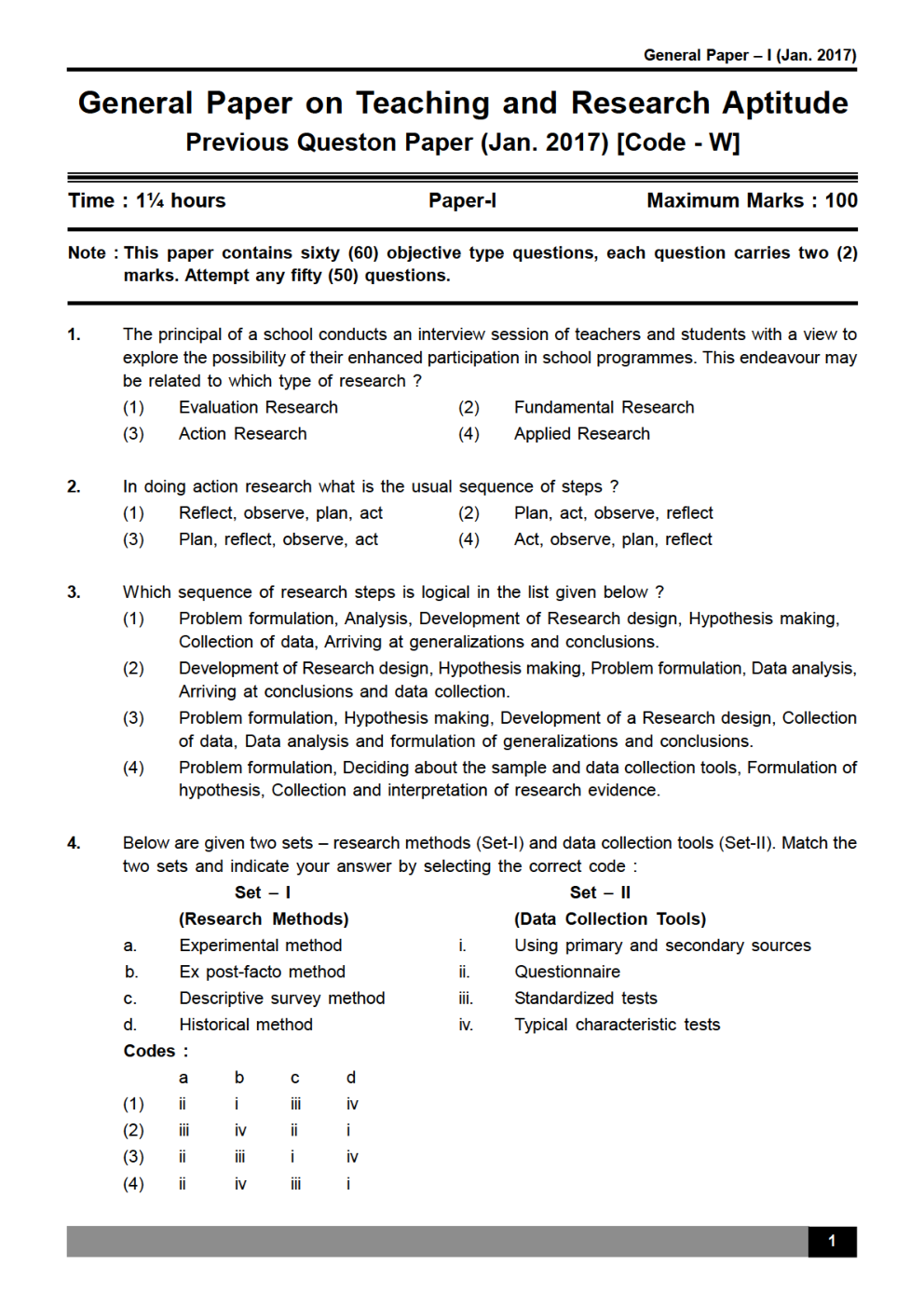 UGC NET Solved General Paper I For 2016-17 - Page 2