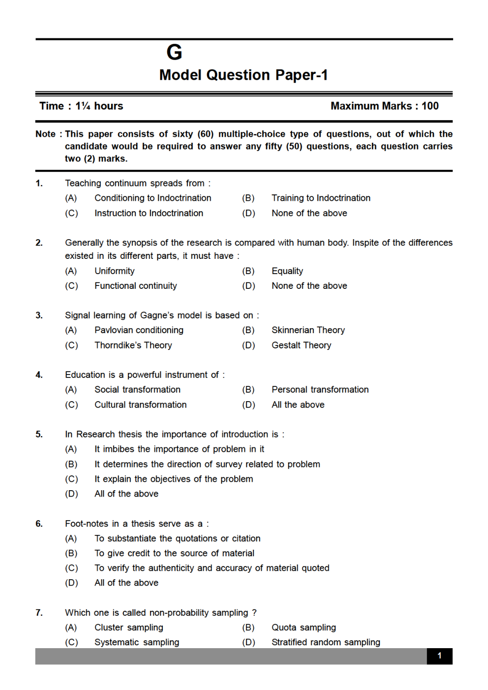 UGC NET Solved Model Question Paper And Theory Content For Computer Science and Applications - Page 2