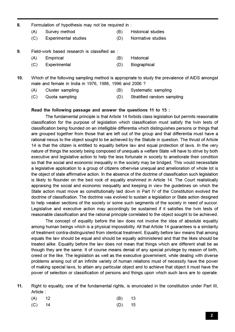 UGC NET Solved Model Question Paper And Theory Content For Computer Science and Applications - Page 3