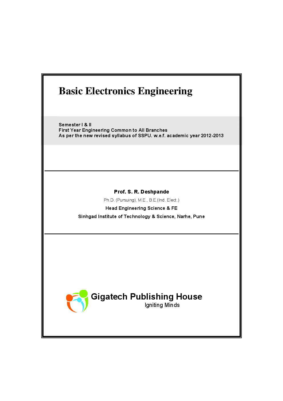 Basic Electronics Engineering Semester I And II (Common for all branches) - Page 2