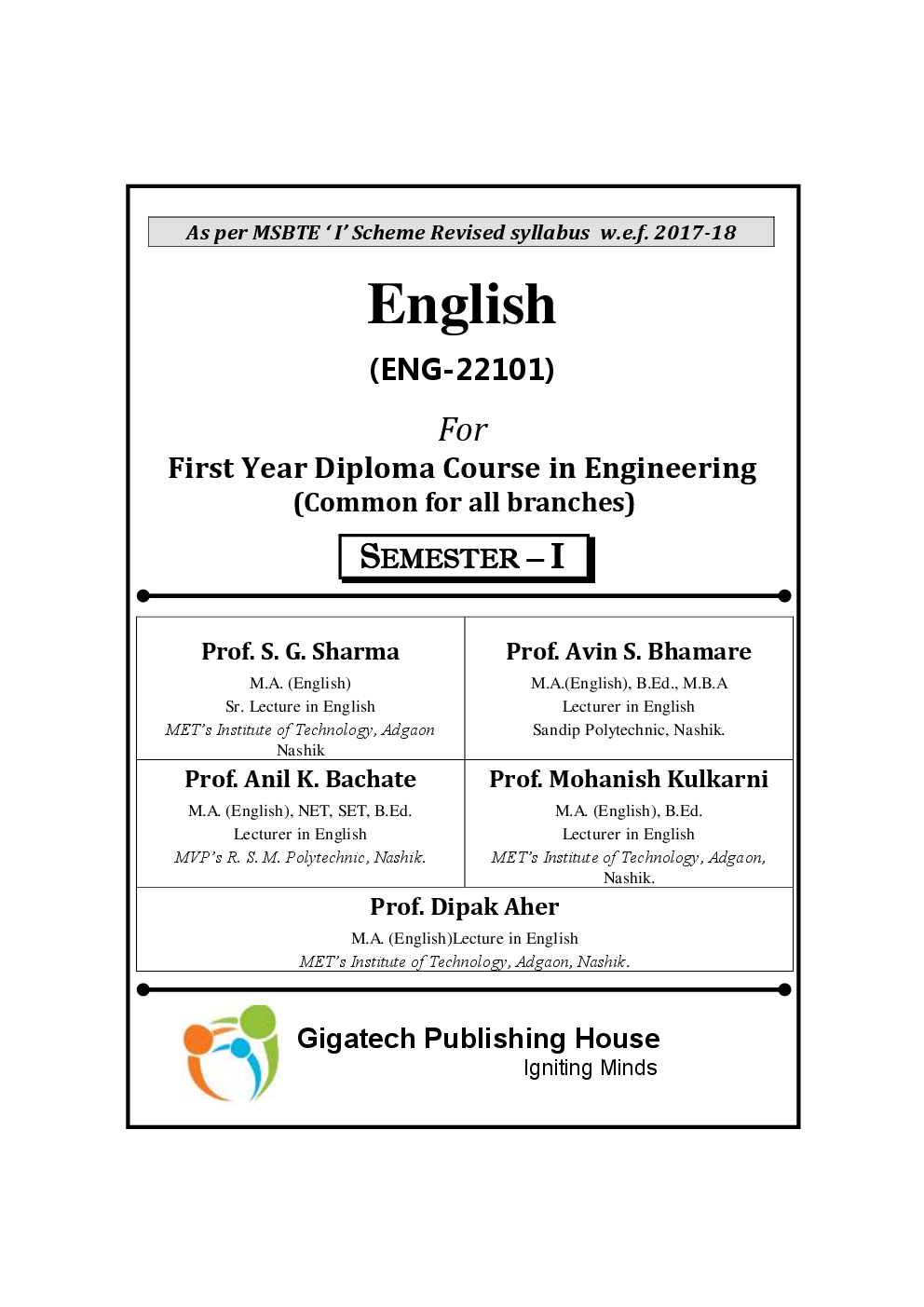 English Semester I (Common for all branches) - Page 2