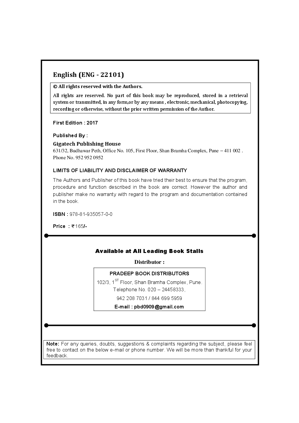 English Semester I (Common for all branches) - Page 3