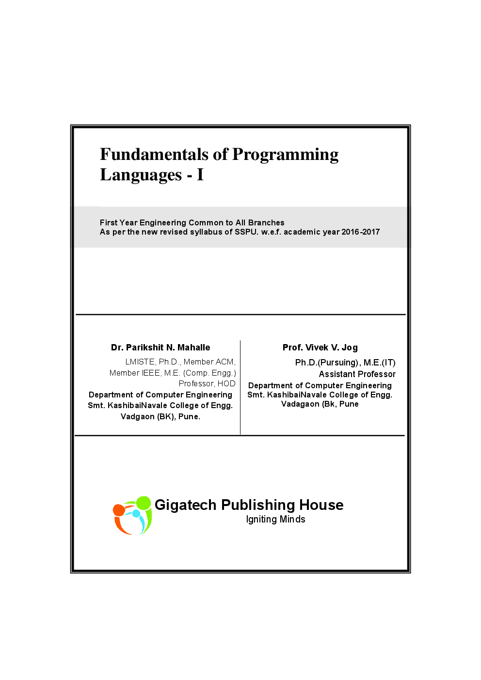 Fundamentals of Programming Languages-I (Common for all branches) - Page 2