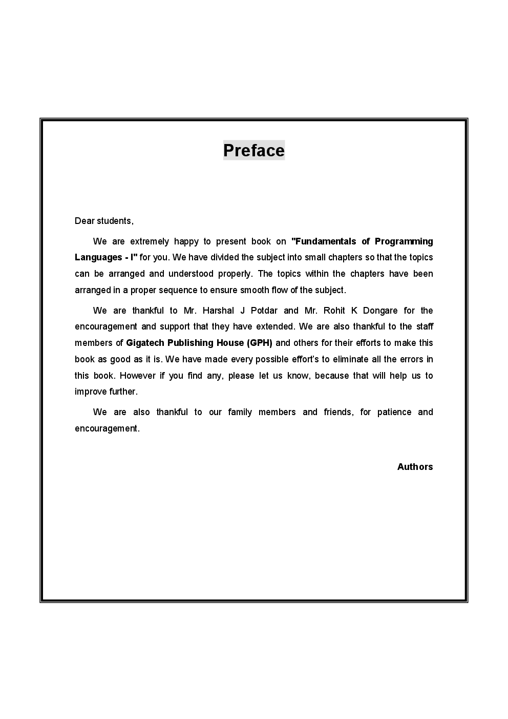 Fundamentals of Programming Languages-I (Common for all branches) - Page 4