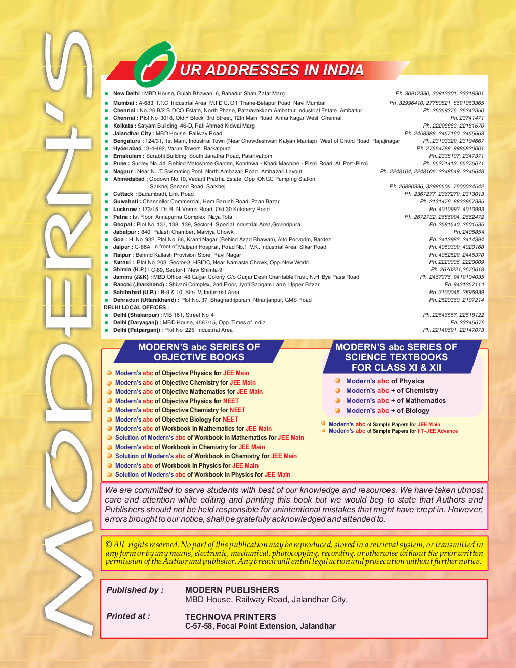 Moderns ABC Of Objective Chemistry JEE Main Part-1 - Page 3