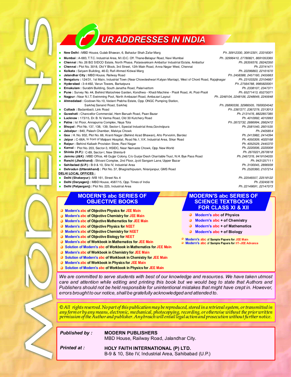 Moderns ABC Of Objective Mathematics JEE Main Part-2 - Page 3