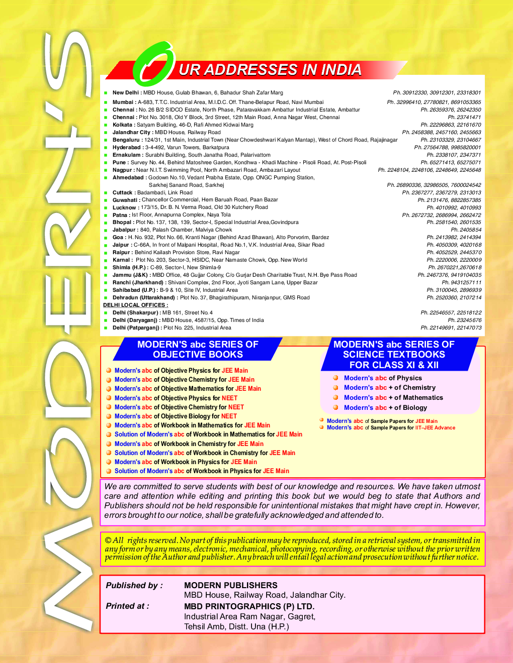 Moderns ABC Of Objective Physics JEE Main Part-2 - Page 3