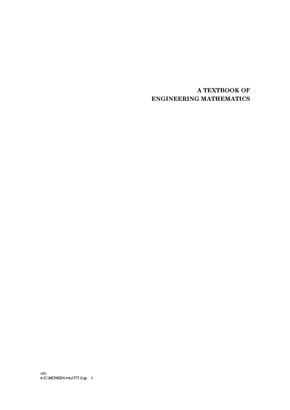 A Textbook Of Engineering Mathematics  Sem II (MTU) Noida - Page 2