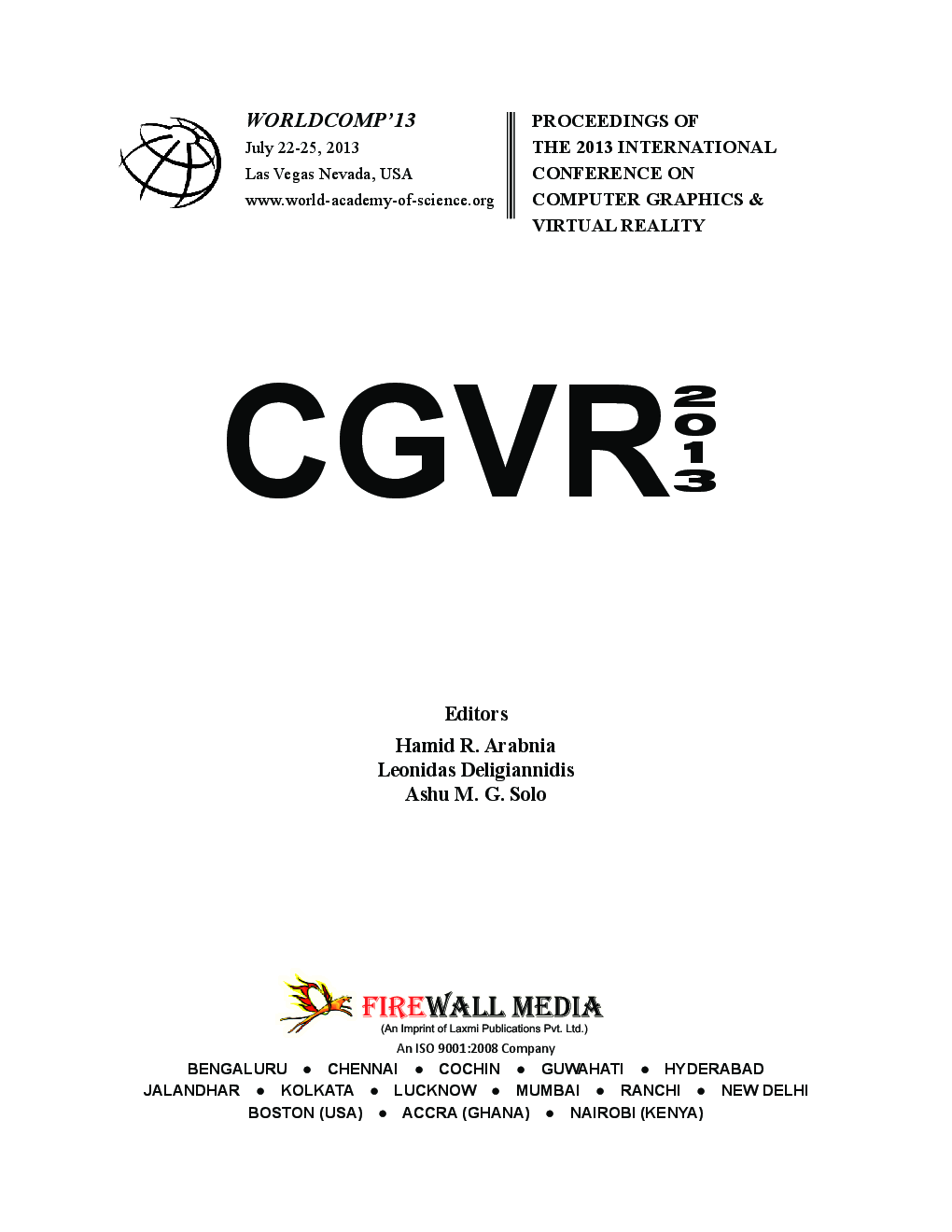 Conference On  Computer Graphics And Virtual Reality  - Page 3