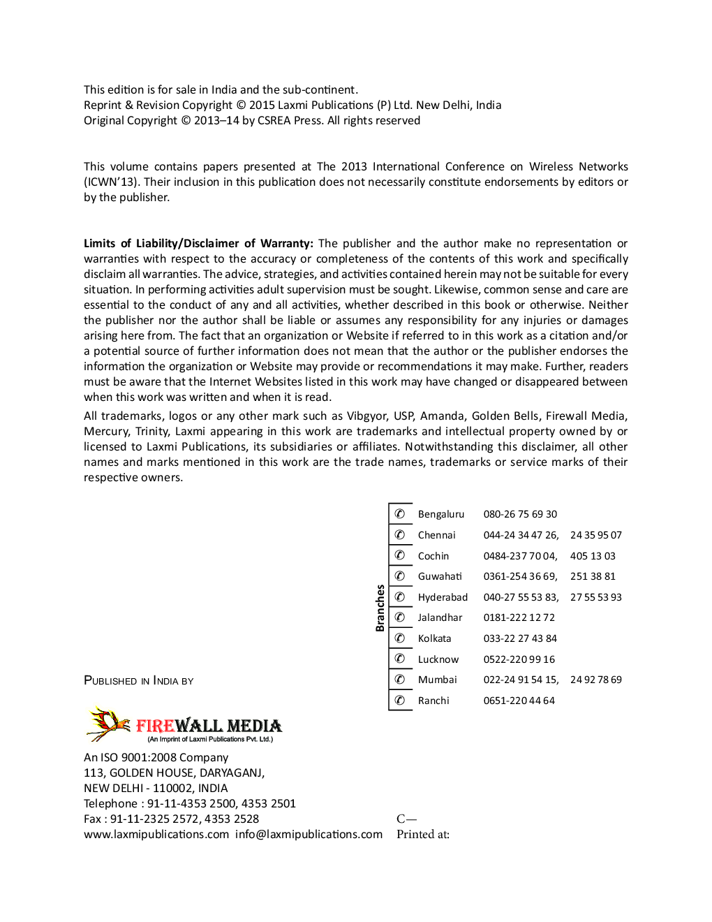 Conference On Wireless Networks  - Page 4