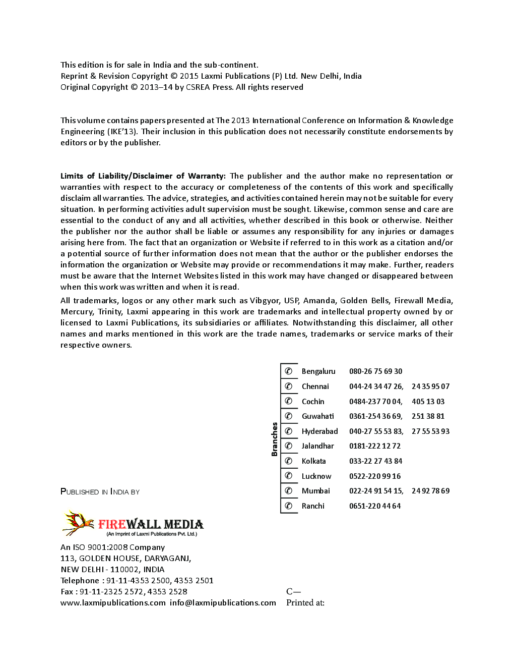 Conference On Information And Knowledge Engineering  - Page 4