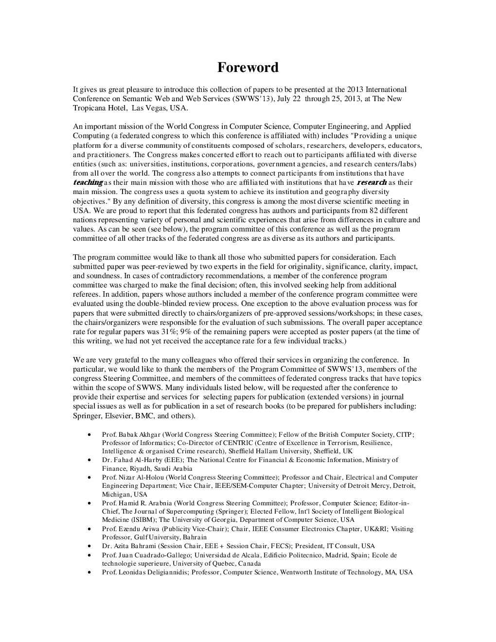 Conference On Semantic Web And Web Services  - Page 5