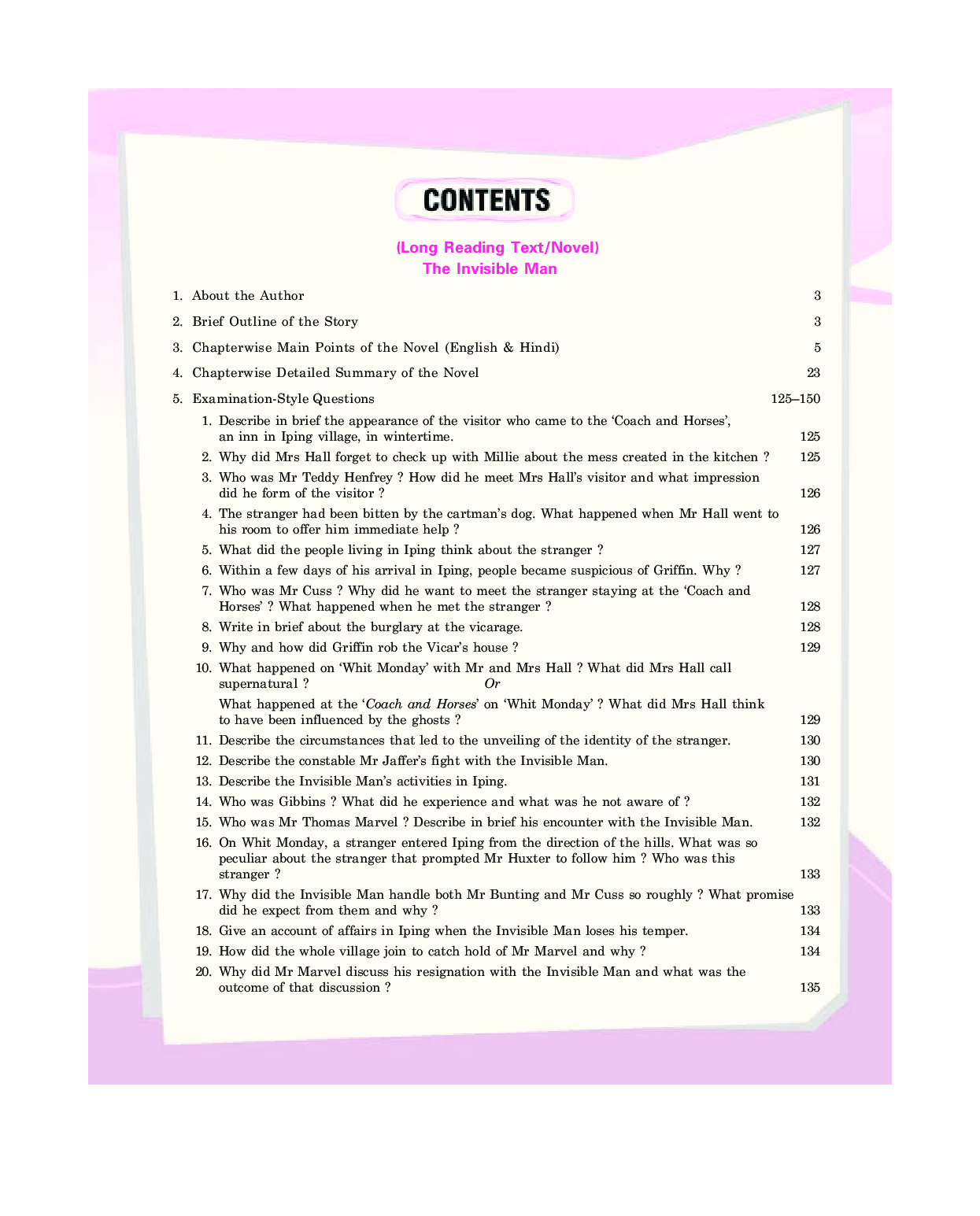 MBD Super Refresher English Core The Invisible Man Class-XII CBSE - Page 4