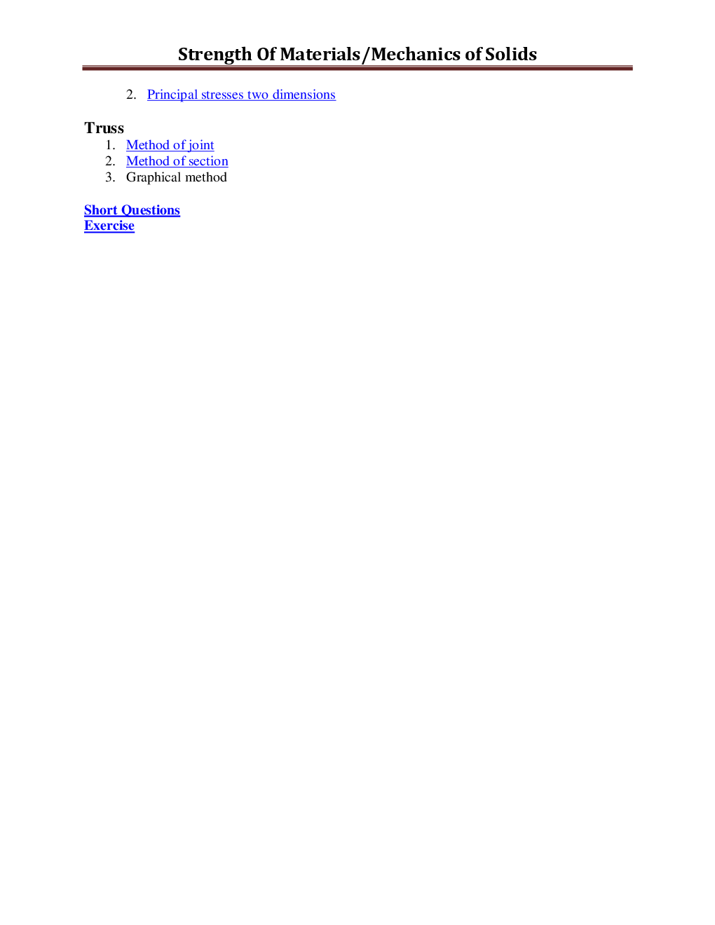 GATE Study Material For Strength Of Materials Mechanics Of Solids - Page 3