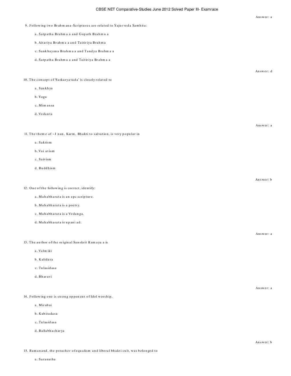 CBSE UGC NET Previous Year 2012-13 Solved Question Papers Comparative-Studies Paper-III (June-Dec) - Page 5