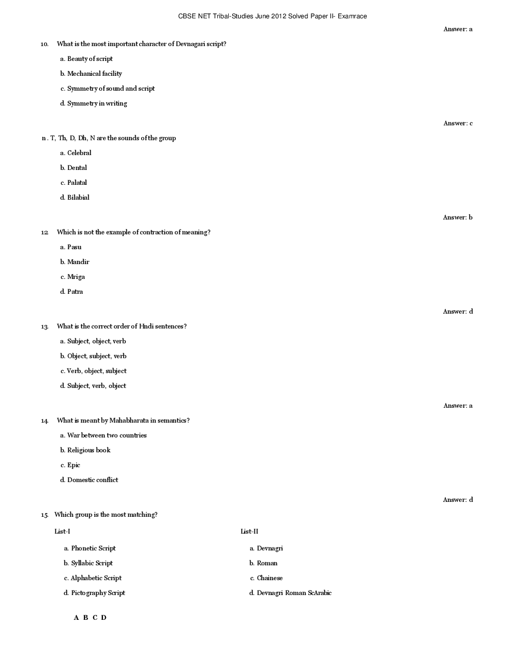 CBSE UGC NET Previous Year 2012-13 Solved Question Papers Tribal-Studies Paper-II (June-Dec) - Page 5