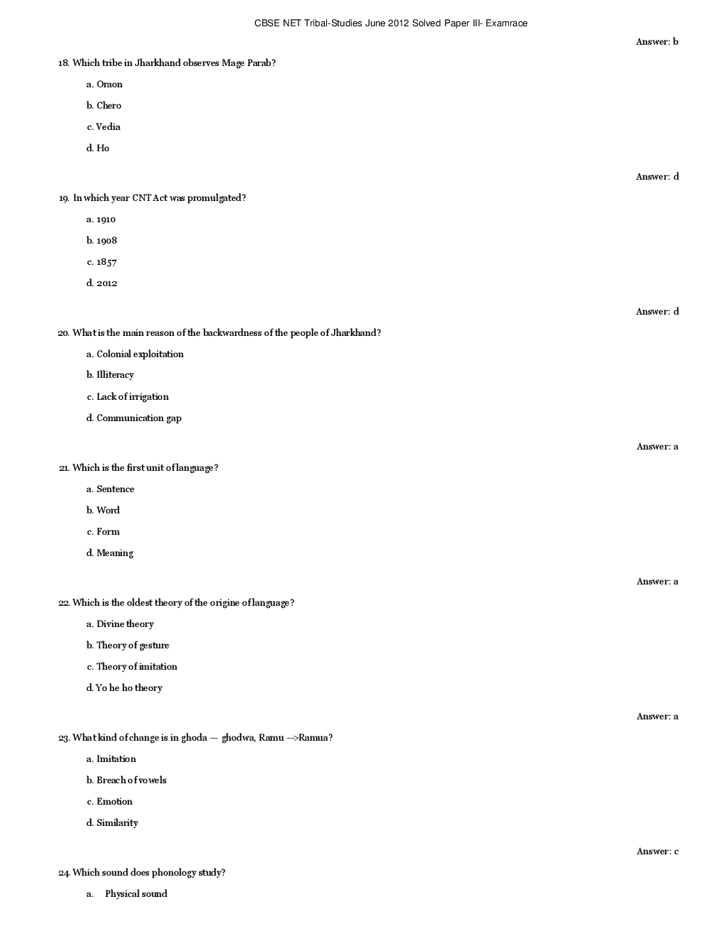 CBSE UGC NET Previous Year 2012-13 Solved Question Papers Tribal-Studies Paper-III (June-Dec) - Page 5