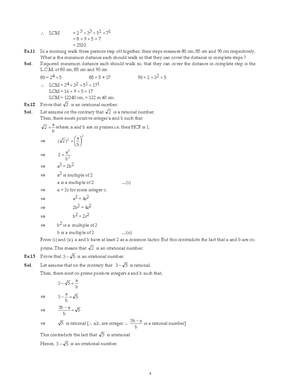 IIT Foundation, NTSE & Olympiad CBSE Maths-I For Class-X Study Material - Page 5