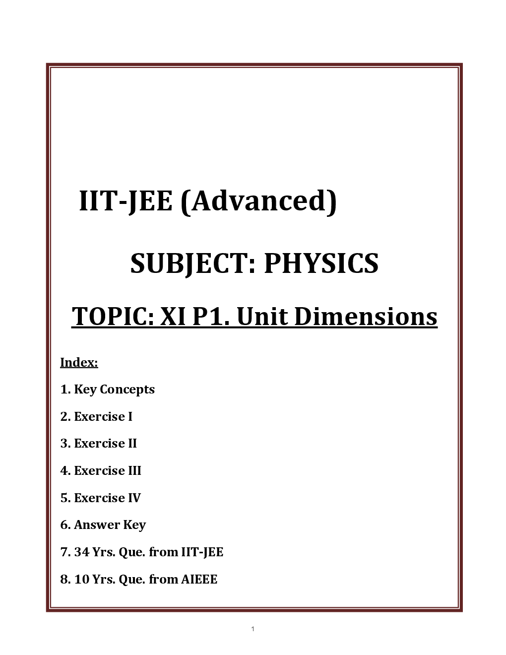 IIT-JEE Advanced CBSE Physics For Class-XI Advanced Study Material - Page 3