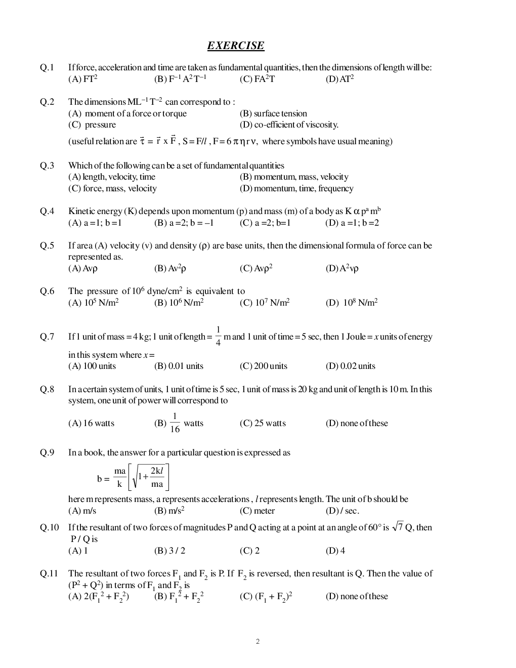 IIT-JEE Advanced CBSE Physics For Class-XI Advanced Study Material - Page 4