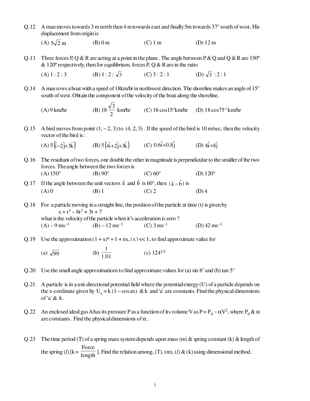 IIT-JEE Advanced CBSE Physics For Class-XI Advanced Study Material - Page 5