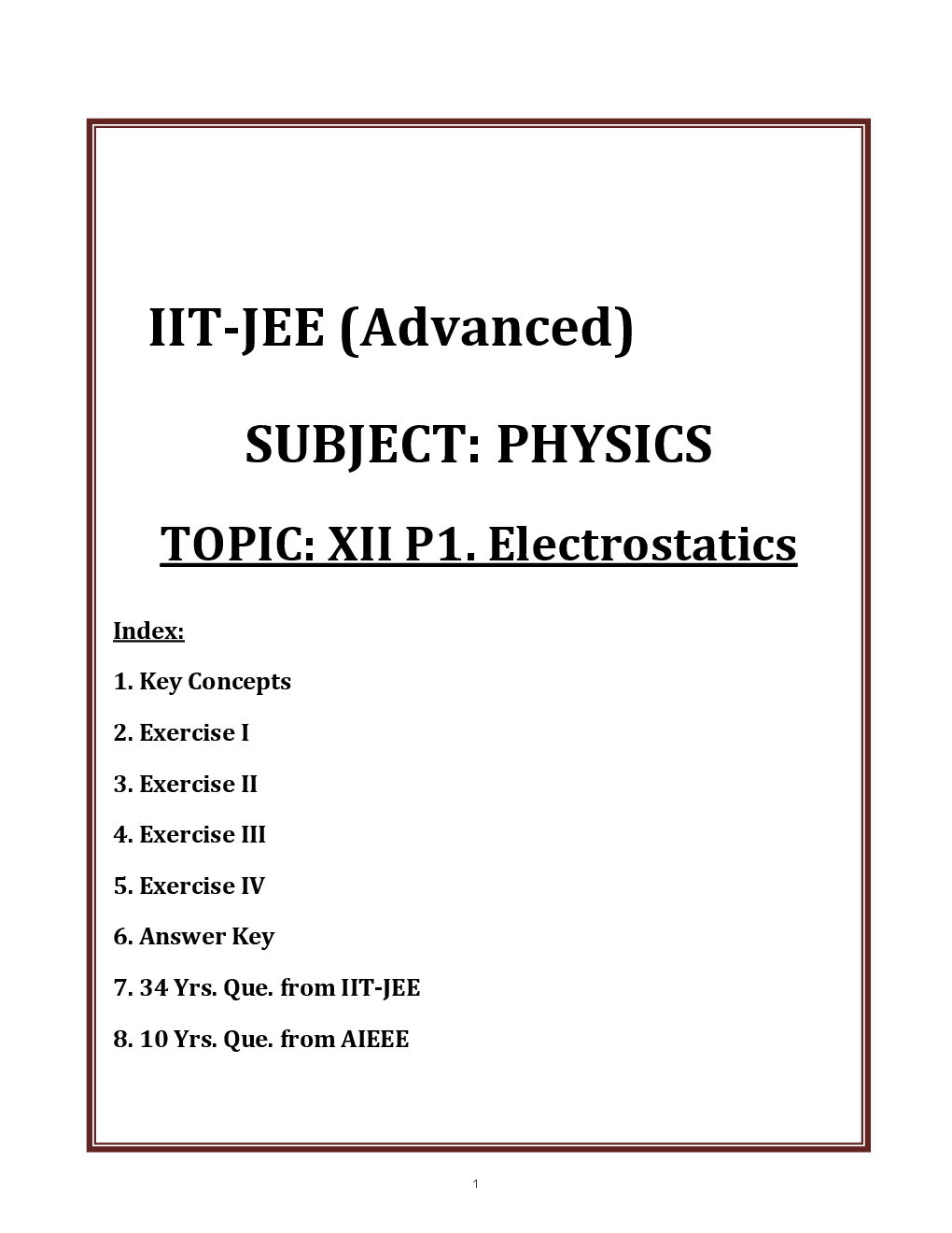 IIT-JEE Advanced CBSE Physics For Class-XII Advanced Study Material - Page 3