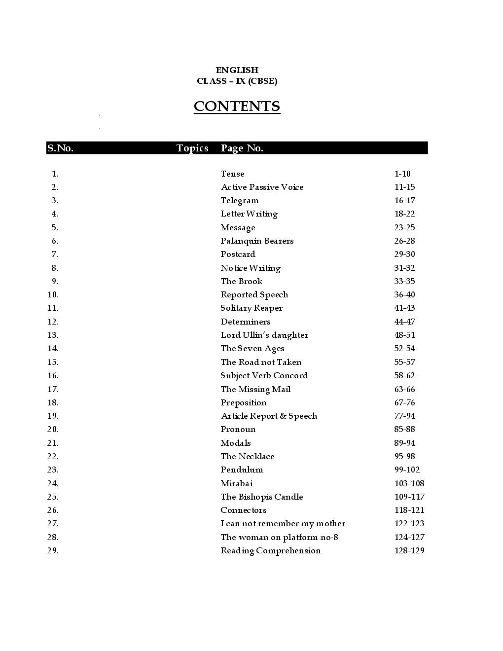 NTSE & Olympiad CBSE English-I & II For Class-IX Study Material - Page 2