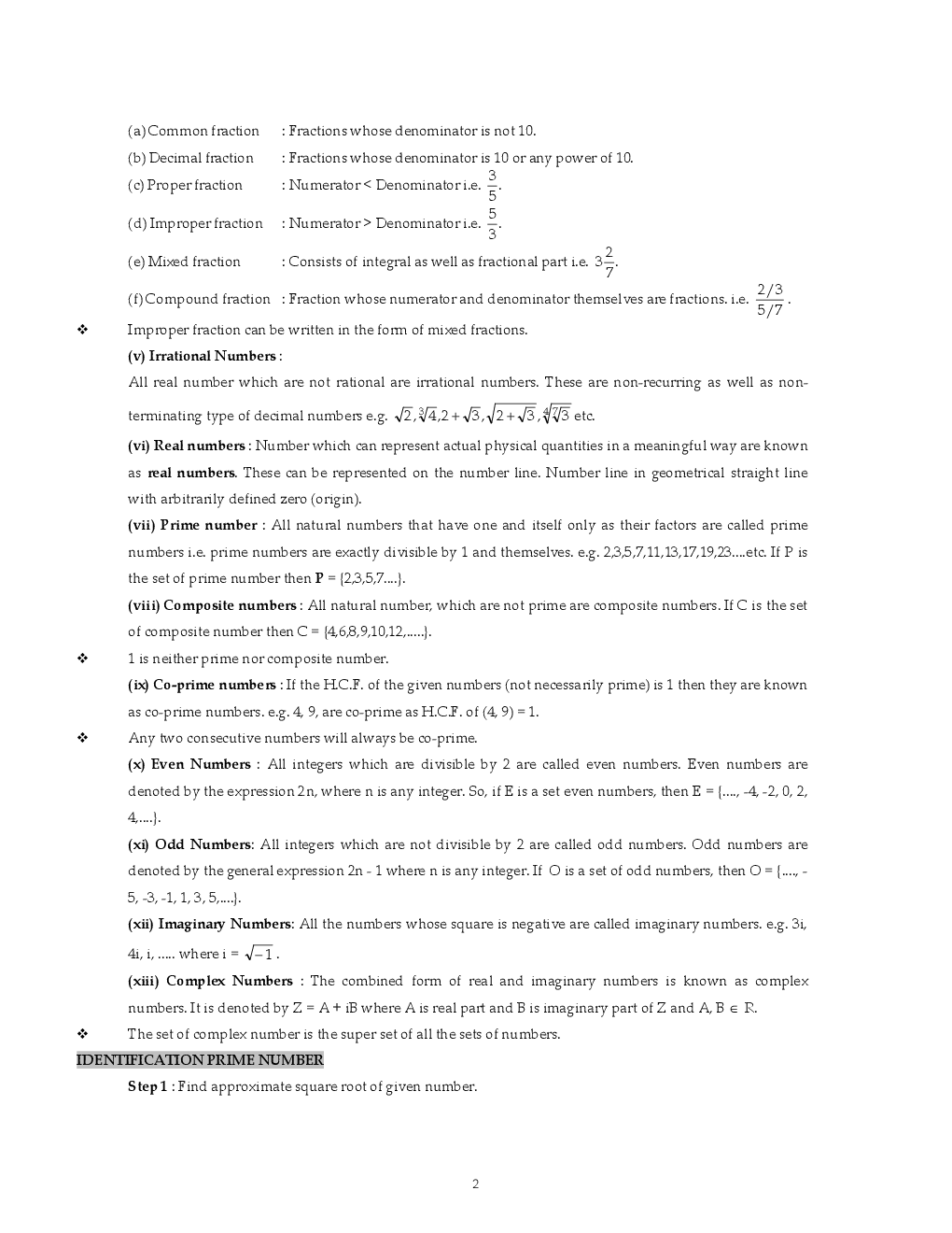 NTSE & Olympiad CBSE Maths-I & II For Class-IX Study Material - Page 3