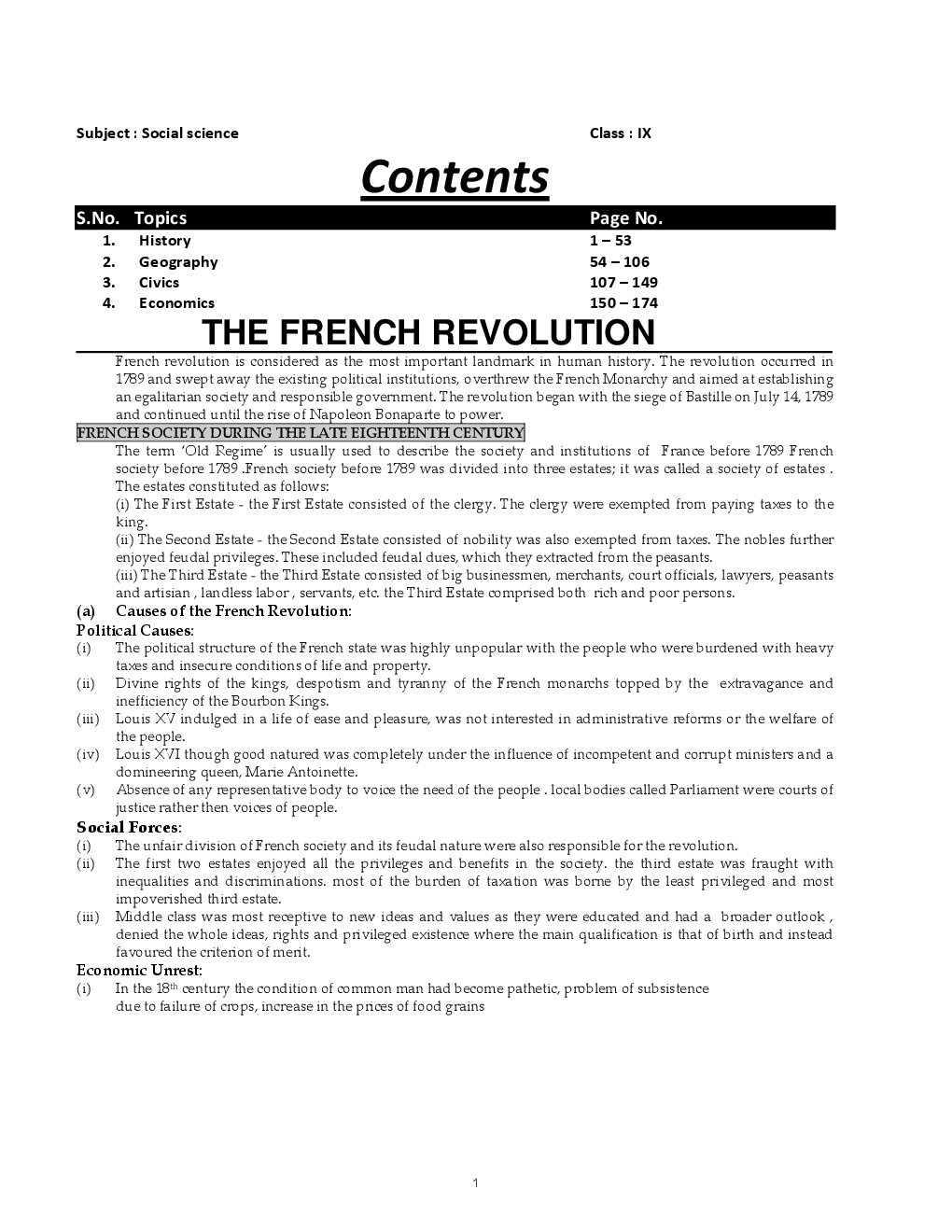 NTSE & Olympiad CBSE Social Science-I & II For Class-IX Study Material - Page 2