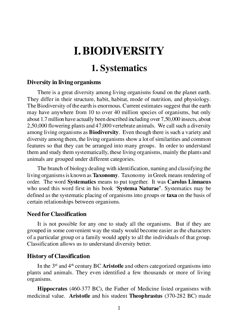 Biology For Class-XI Chapterwise Advanced Study Material - Page 3