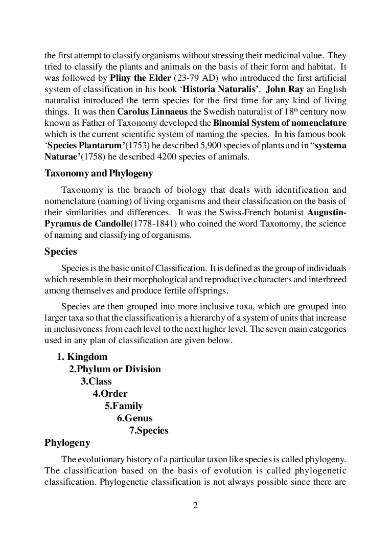 Biology For Class-XI Chapterwise Advanced Study Material - Page 4
