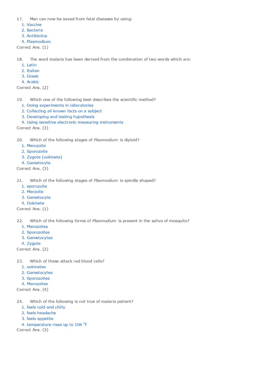 NEET Foundation Biology MCQs - Page 4
