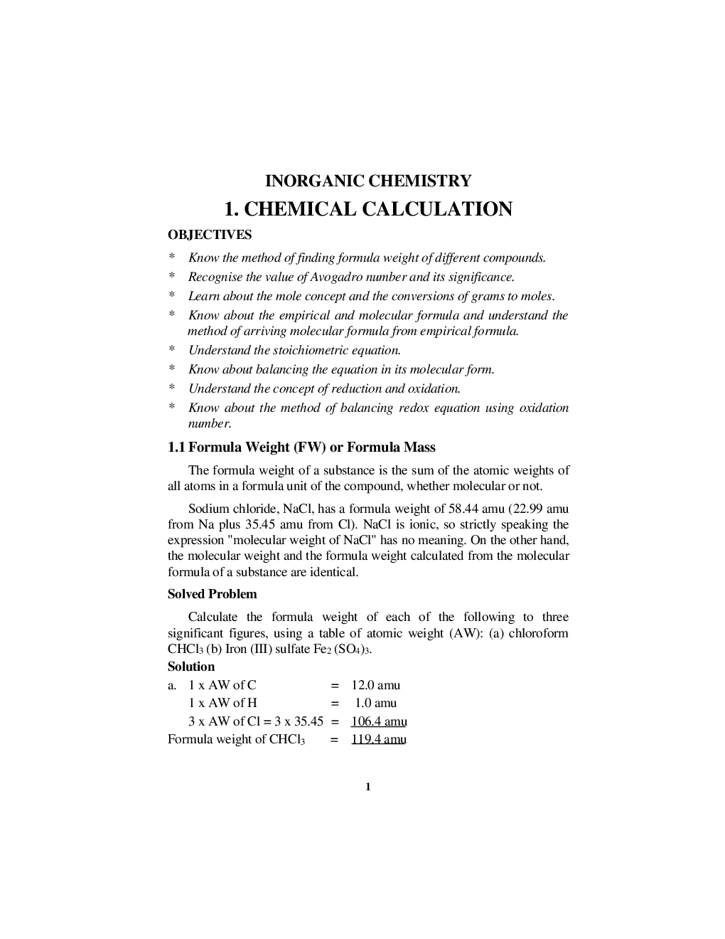 Chemistry For Class-XI Chapter wise Advanced Study Material - Page 3