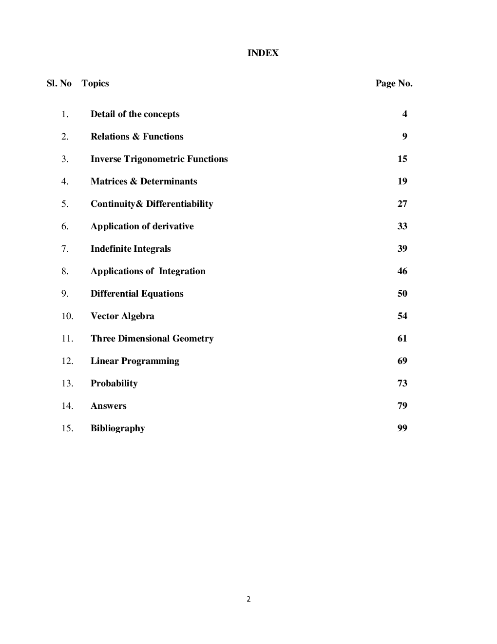 Mathematics For Class-XII Study Cum Support Material - Page 4