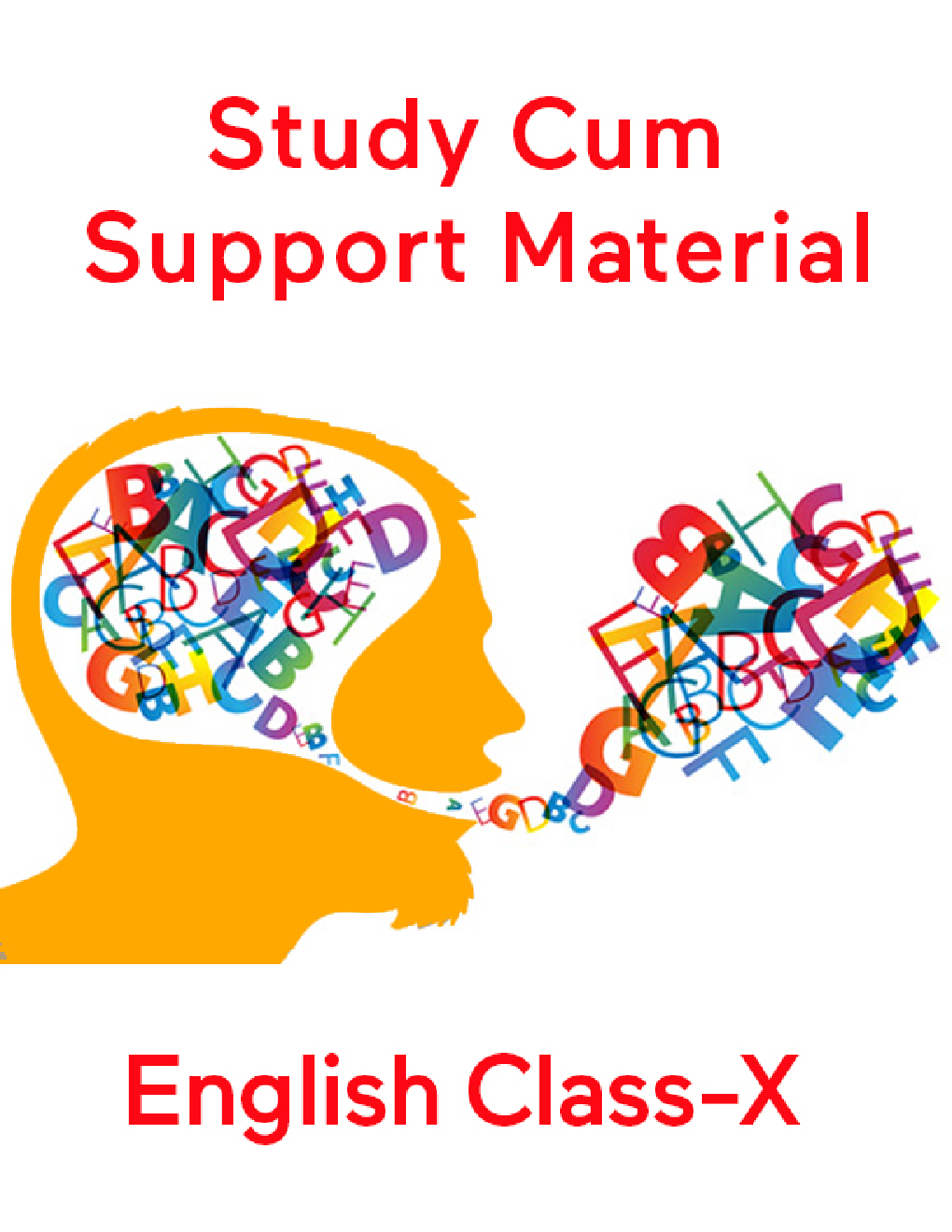 English For Class-X Study Cum Support Material - Page 1