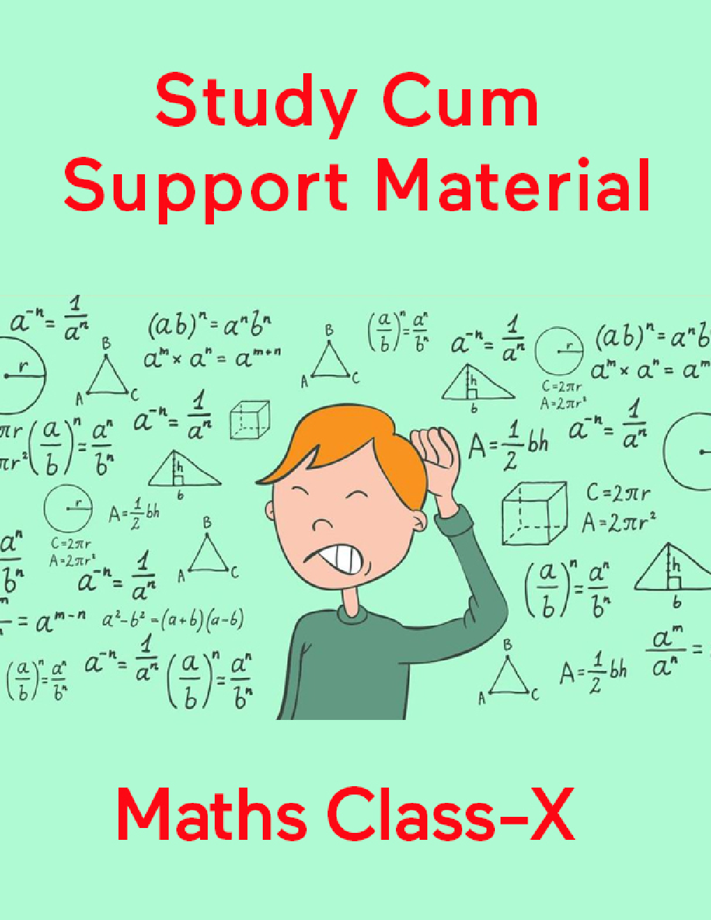 Maths For Class-X Study Cum Support Material - Page 1