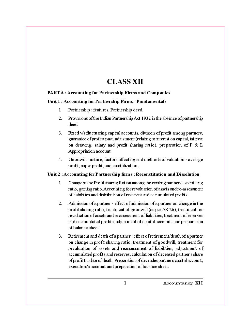 Accountancy For Class-XII Study Cum Support Material - Page 3