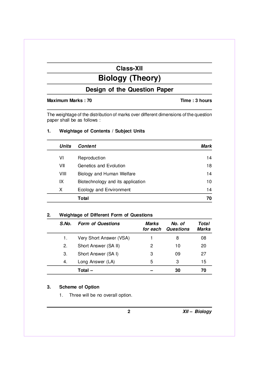 Biology For Class-XII Study Cum Support Material - Page 3