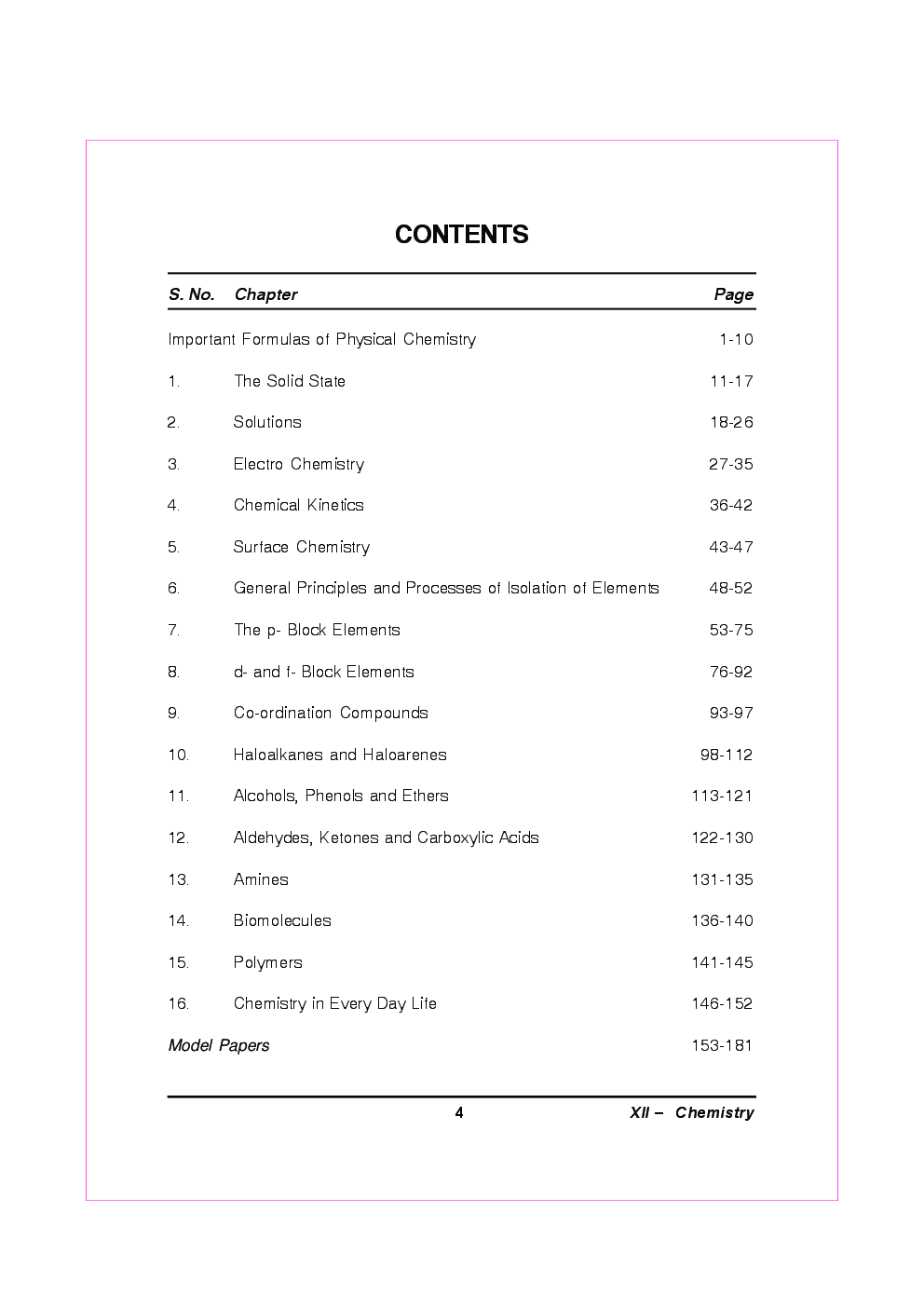 Chemistry For Class-XII Study Cum Support Material - Page 3