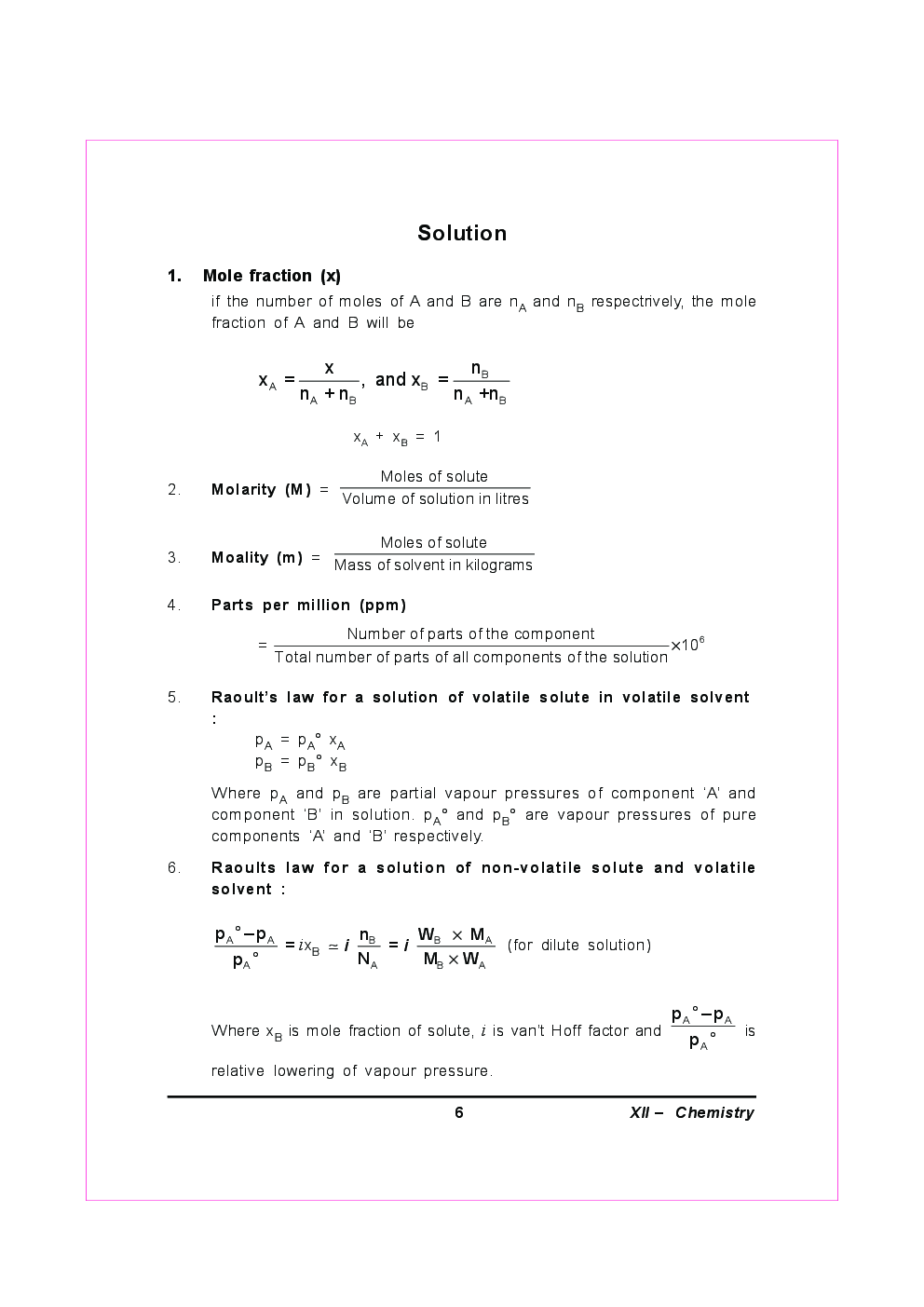 Chemistry For Class-XII Study Cum Support Material - Page 5