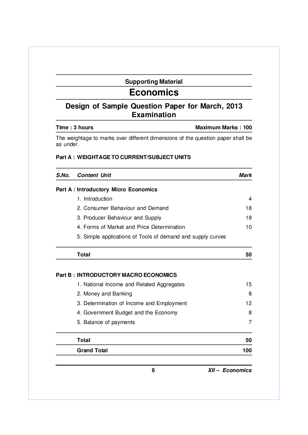 Economics For Class-XII Study Cum Support Material - Page 4