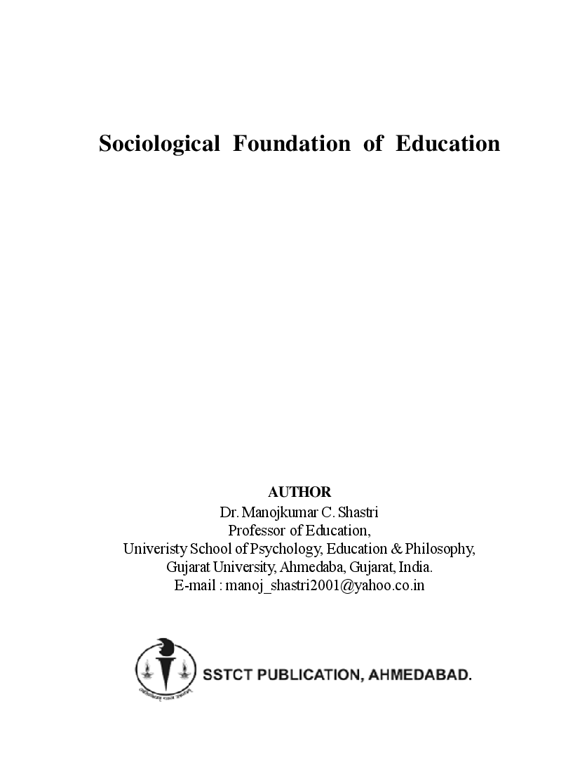 Sociological Foundation Of Education - Page 2